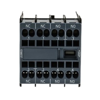 Siemens Auxiliary Contact 4 Contact 2 NC/2 NO Snap-On Mount 10 A 250 V DC 690 V AC 3RH2911-2HA22