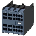 Siemens Auxiliary Contact 4 Contact 2 NC/2 NO Snap-On Mount 10 A 250 V DC 690 V AC 3RH2911-2HA22