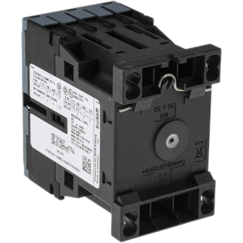Siemens 3RT2 Contactor, 24V DC Coil, 3-Pole, 7 A, 3 kW, 3 NO, 400V AC 3RT2015-2BB42