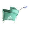 RS PRO 20L Plastic Green Mop Bucket with Handle, Wringer, Dual Compartments, Wheeled 705-6261