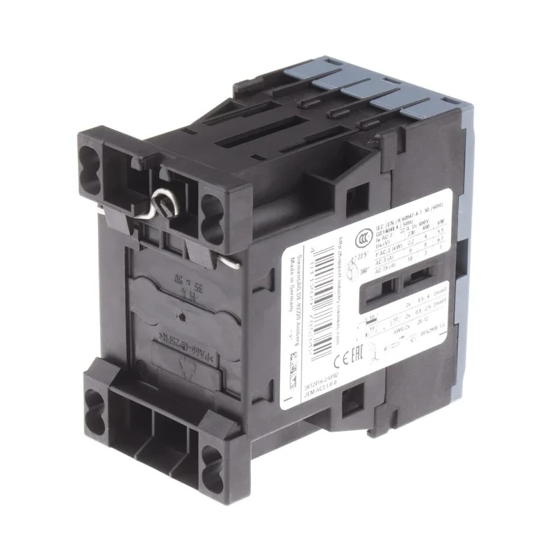 Siemens Contactor 3RT2 Series 230V AC Coil, 3-Pole, 9 A Contact Current, 4 kW Power Rating 3RT2016-2AP02