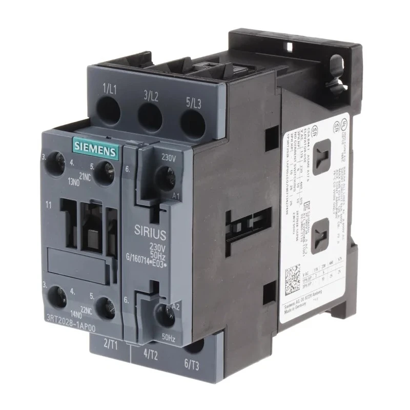 Siemens 3RT2 Contactor, 230V AC Coil, 3-Pole, 38A, 18.5 kW Power Rating, 400V AC Contact Voltage 3RT2028-1AP00