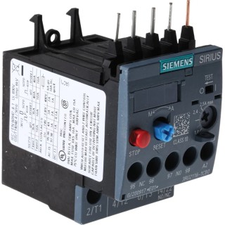 Siemens SIRIUS 3RU2 Thermal Overload Relay, 1.8 to 2.5 A Adjustable Current Range, 2.5 A Contact Rating, 750 W 3RU2116-1CB0