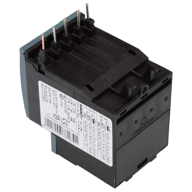 Siemens SIRIUS 3RU2 Thermal Overload Relay 1 NO/1 NC 3.5-5A F.L.C 5A Contact Rating 1.5 kW 3P 3RU2116-1FB0