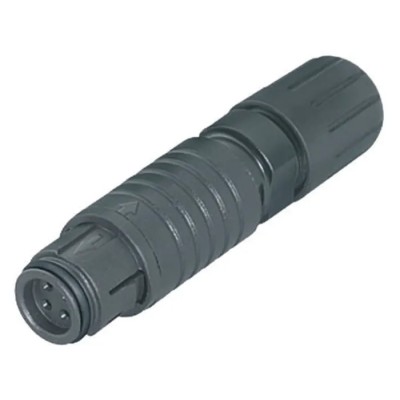 binder Circular Connector 4 Contacts Cable Mount Micro Connector Plug Female IP67 420 Series 99-4710-00-04