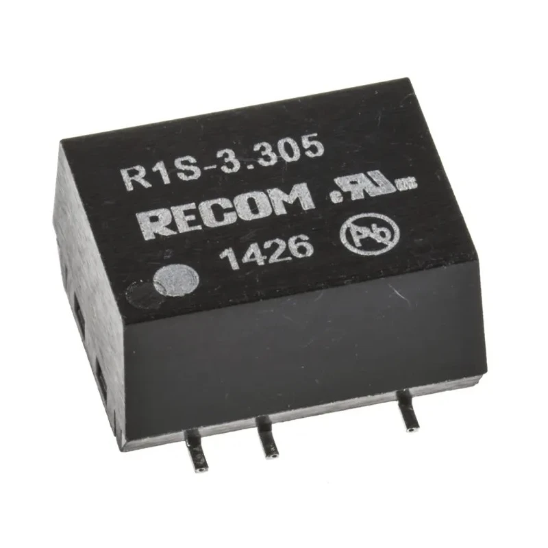 Recom DC/DC Converter Surface Mount 5V Output Voltage 200mA Output Current 1W Power R1S-3.305