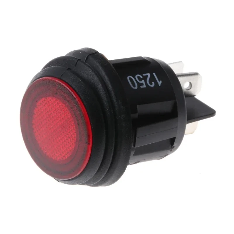 ZF Illuminated DPST On-Off On-Off Rocker Switch Panel Red Actuator Polyamide 66 Housing IP56 KDH3AEA2RBB