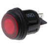 ZF Illuminated DPST On-Off On-Off Rocker Switch Panel Red Actuator Polyamide 66 Housing IP56 KDH3AEA2RBB
