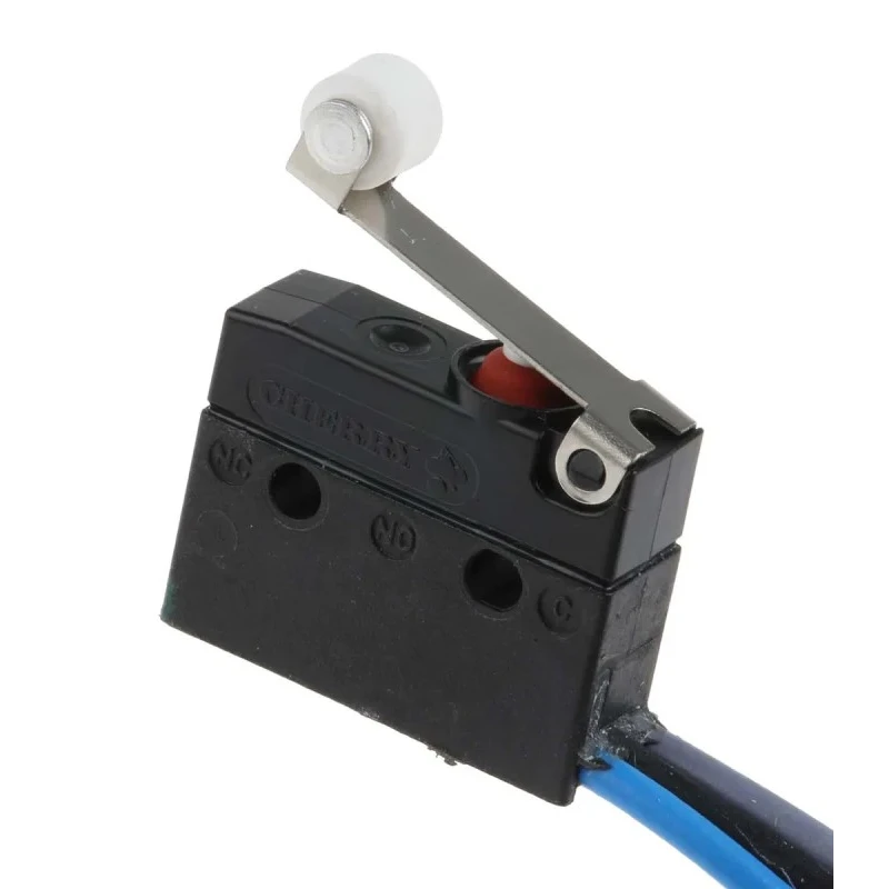 ZF Short Roller Lever Micro Switch, Pre-Wired Terminal, 6A, 250 V AC, SPDT, IP6K7 DC1C-C3RB