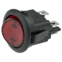 ZF Illuminated DPST On-Off On-Off Rocker Switch Panel Red Actuator 10A Polyamide 66 RRA32H3BBREN