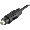 Binder Circular Connector, 5 Contacts, Cable Mount, Subminiature, Plug Male, IP67, 125V, 3A, 430 Series, Model 99-4913-00-05