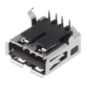 TE Connectivity Straight Through Hole Female 1 Port USB Type A Connector IP20 USB 2.0 1903814-1