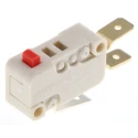 ZF Button Micro Switch, Tab Terminal, 10A, 250 V ac, SPDT, IP40 D449-V3AA