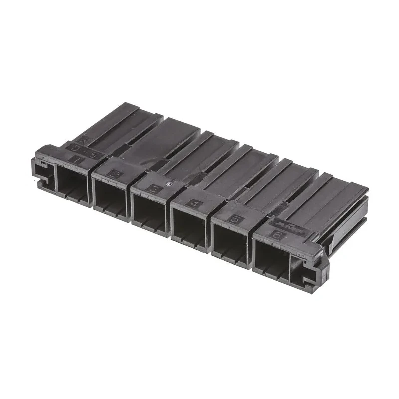 TE Connectivity Dynamic 5000 Female PCB Connector Housing 10.16 mm Pitch 6 Way 1 Row Straight 1-179958-6
