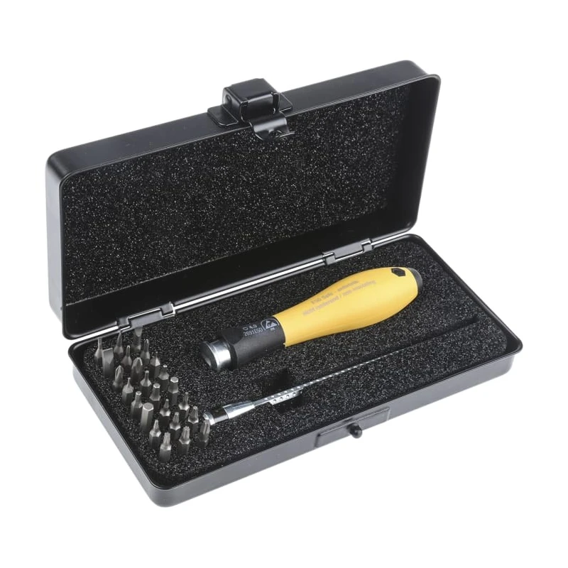 Wiha Hex Phillips Slotted Torx Screwdriver Bit Set 26 Pieces 10389