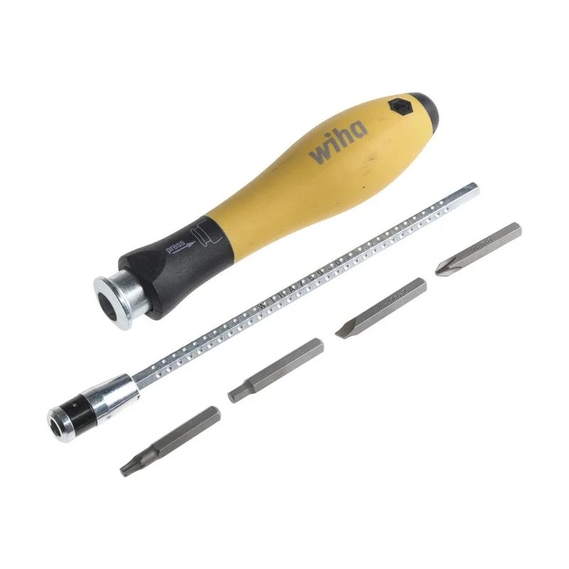 Wiha Hex Phillips Slotted Torx Screwdriver Bit Set 26 Pieces 10389