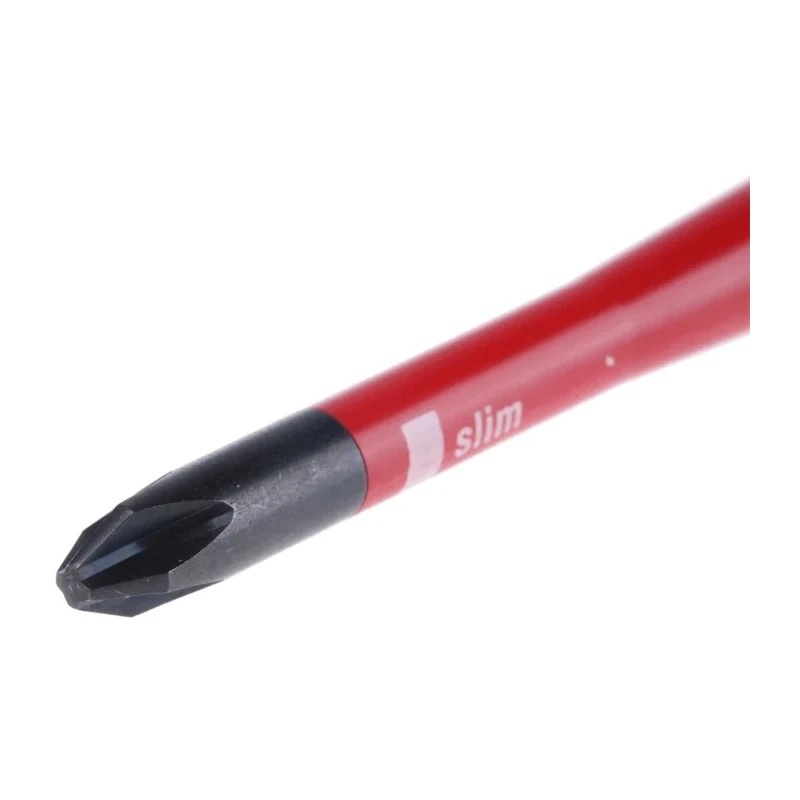 Wiha Insulated Screwdriver PH2 Tip 100 mm Blade VDE/1000V Approved Bi-Material Handle 218mm Overall 35394