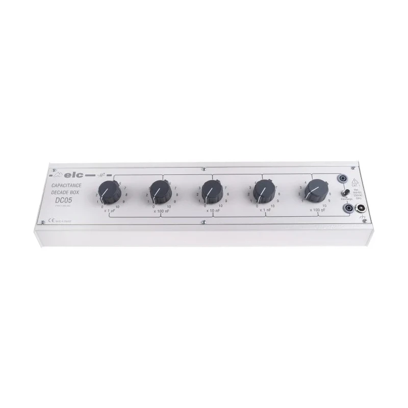 ELC Capacitance Decade Box Adjustable 100 pF to 1 μF 5 Decades, Accuracy ±2% DC 05