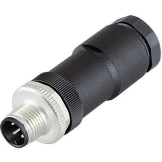 binder Industrial Circular Connector Cable Mount 8 Contacts Socket Male M12 IP67 713 Series 99-0487-186-08