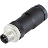 binder Industrial Circular Connector Cable Mount 8 Contacts Socket Male M12 IP67 713 Series 99-0487-186-08