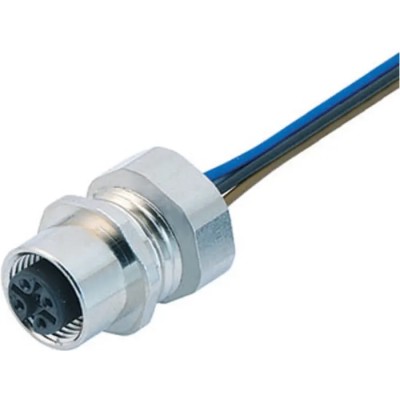 binder Female 4 Way M12 to Unterminated Free End Sensor Actuator Cable 200 mm 250V IP68 09-3432-22-04