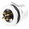 binder Circular Connector M12 Socket, Female, Panel Mount, 4 Contacts, IP67, 713 Series 09-3432-90-04