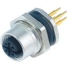 binder Circular Connector, 4 Contacts, Panel Mount, M12 Connector, Socket, Female, IP67, 713 Series 09-3432-92-04
