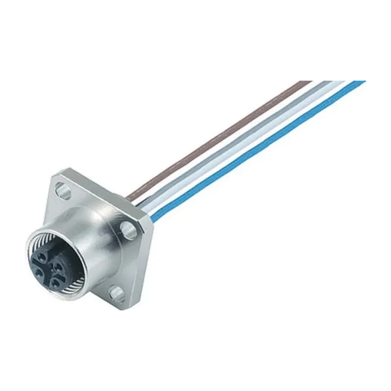 binder Female 4-Way M12 Sensor Actuator Cable, 200 mm Length, Polyamide Jacket, IP40/IP67/IP68 09-3448-00-04