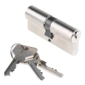 CISA Steel Euro Cylinder Lock 35 mm/35 mm, 3 Lock Pins, Drill Resistant 0G300.13.12SD1