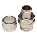 Adaptaflex Nickel Plated Brass Conduit Fitting 12 mm Nominal Size PG9 Thread IP54 Rated 7TCA296020R0069 SP12/PG9/B