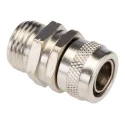 Adaptaflex Nickel Plated Brass Conduit Fitting 12 mm Nominal Size PG9 Thread IP54 Rated 7TCA296020R0069 SP12/PG9/B
