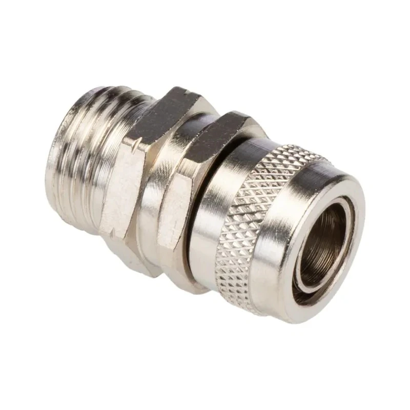 Adaptaflex Nickel Plated Brass Conduit Fitting 12 mm Nominal Size PG9 Thread IP54 Rated 7TCA296020R0069 SP12/PG9/B