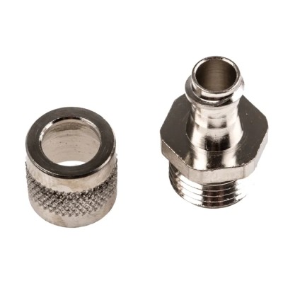 Adaptaflex Nickel Plated Brass Conduit Fitting 10 mm Nominal Size PG7 Thread IP54 Rated United 7TCA296020R0039 SP10/PG7/A