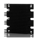 TRACOPOWER Aluminium Heatsink, Black Anodised Finish, Screw Mounting, Thermal Resistance 5.1°C/W 61 x 57.9 x 11.4 mm TEP-HS1