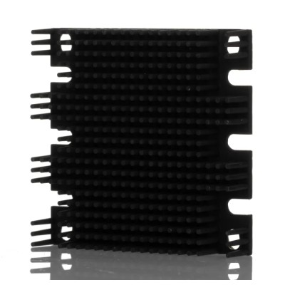 TRACOPOWER Aluminium Heatsink, Black Anodised Finish, Screw Mounting, Thermal Resistance 5.1°C/W 61 x 57.9 x 11.4 mm TEP-HS1