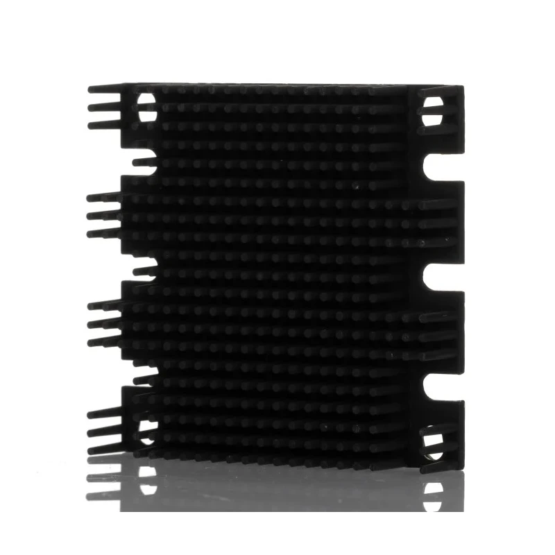 TRACOPOWER Aluminium Heatsink, Black Anodised Finish, Screw Mounting, Thermal Resistance 5.1°C/W 61 x 57.9 x 11.4 mm TEP-HS1