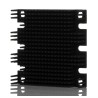 TRACOPOWER Aluminium Heatsink, Black Anodised Finish, Screw Mounting, Thermal Resistance 5.1°C/W 61 x 57.9 x 11.4 mm TEP-HS1