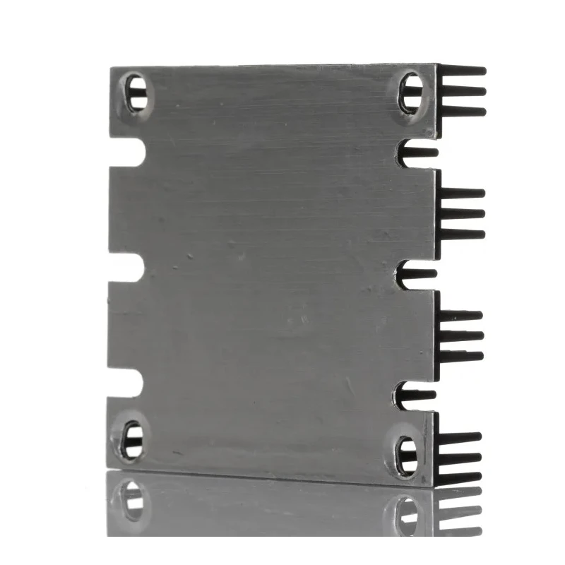 TRACOPOWER Aluminium Heatsink, Black Anodised Finish, Screw Mounting, Thermal Resistance 5.1°C/W 61 x 57.9 x 11.4 mm TEP-HS1