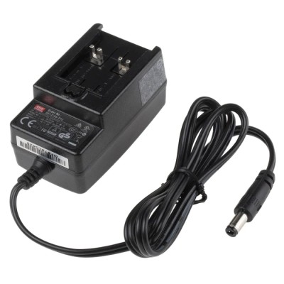 MEAN WELL Energy Saving AC/DC Adapter 264V AC Input 5V DC Output 2A Universal Plug GE12I05-P1J