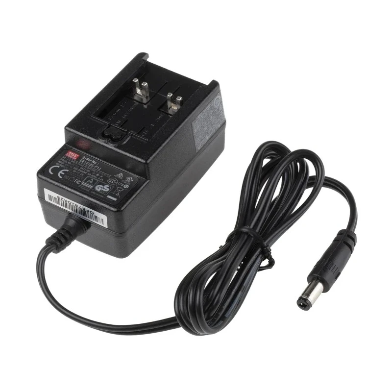 MEAN WELL Energy Saving AC/DC Adapter 264V AC Input 5V DC Output 2A Universal Plug GE12I05-P1J