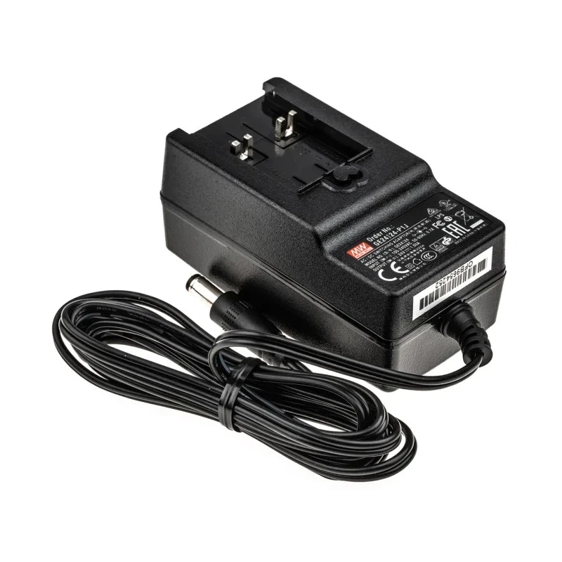 MEAN WELL AC/DC Adapter Type C 264V AC Maximum Output 1 A 24 V DC GE24I24-P1J