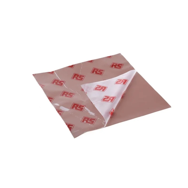 RS PRO Self-Adhesive Thermal Interface Sheet, 0.5 mm Thickness, 2.2 W/mK Thermal Conductivity, 150 mm x 150 mm, Red, RS PRO