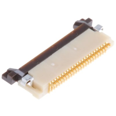 Hirose FH12 0.5 mm Pitch 24 Way Right Angle Female FPC Connector, Solder 