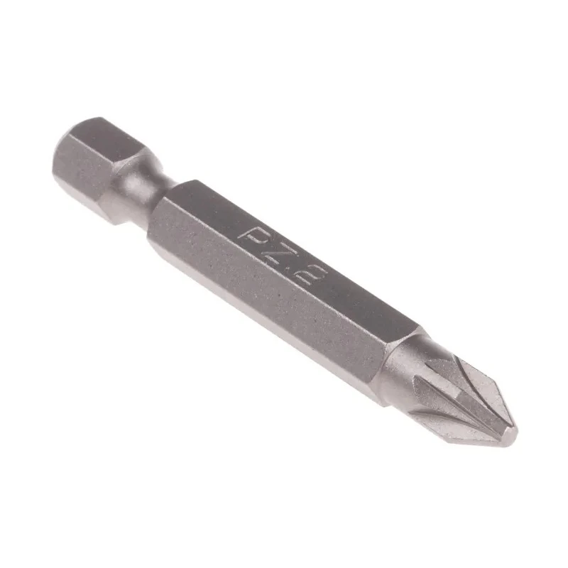 RS PRO Screwdriver Bit 1/4 in Tip PZ2 Tip Hex Drive Chrome Vanadium Steel 1-Piece 603-902