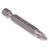RS PRO Screwdriver Bit 1/4 in Tip PZ2 Tip Hex Drive Chrome Vanadium Steel 1-Piece 603-902