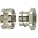 HellermannTyton Nickel Plated Brass Conduit Fitting, 16 mm Nominal Size, Thread Size M16, IP54 166-31202 PCS16-PC-NPB-ML