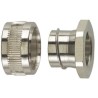 HellermannTyton Nickel Plated Brass Conduit Fitting, 16 mm Nominal Size, Thread Size M16, IP54 166-31202 PCS16-PC-NPB-ML