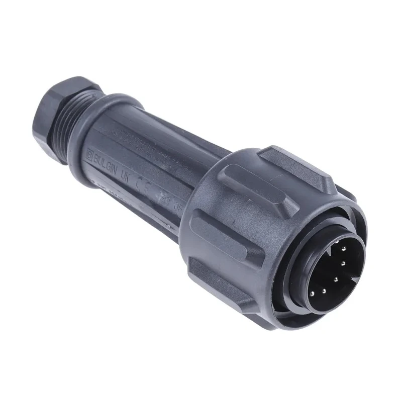 Bulgin Circular Connector, 10 Contacts, Cable Mount, Standard Size, Male Plug, IP68 Rated, Threaded Mating EXP-0911/10/P