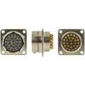 Amphenol Limited MIL Spec Circular Connector 26 Way Box Mount Female Nickel Iron Alloy 500, 700V ac 62GB-12E16-26SN(416)