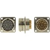 Amphenol Limited MIL Spec Circular Connector 26 Way Box Mount Female Nickel Iron Alloy 500, 700V ac 62GB-12E16-26SN(416)